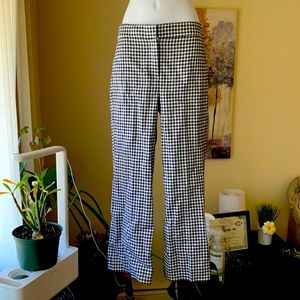 New with tags black checked J Crew cropped pants